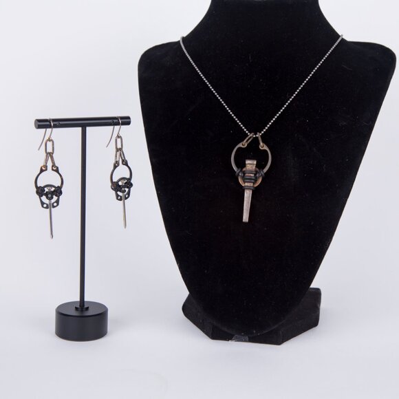 One of a Kind ART OF FACTORY Earrings Unique - Picture 7 of 7